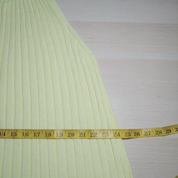 NWOT ANTHROPOLOGY yellow ribbed knit tank top - Picture 7 of 13